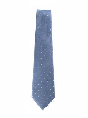 Classic Light Blue Chevron Dot Men's Tie